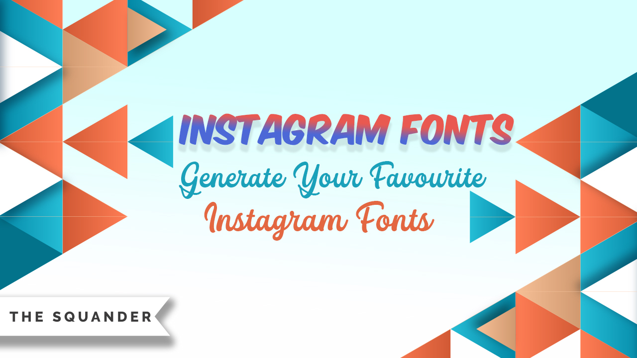 Instagram fonts generator