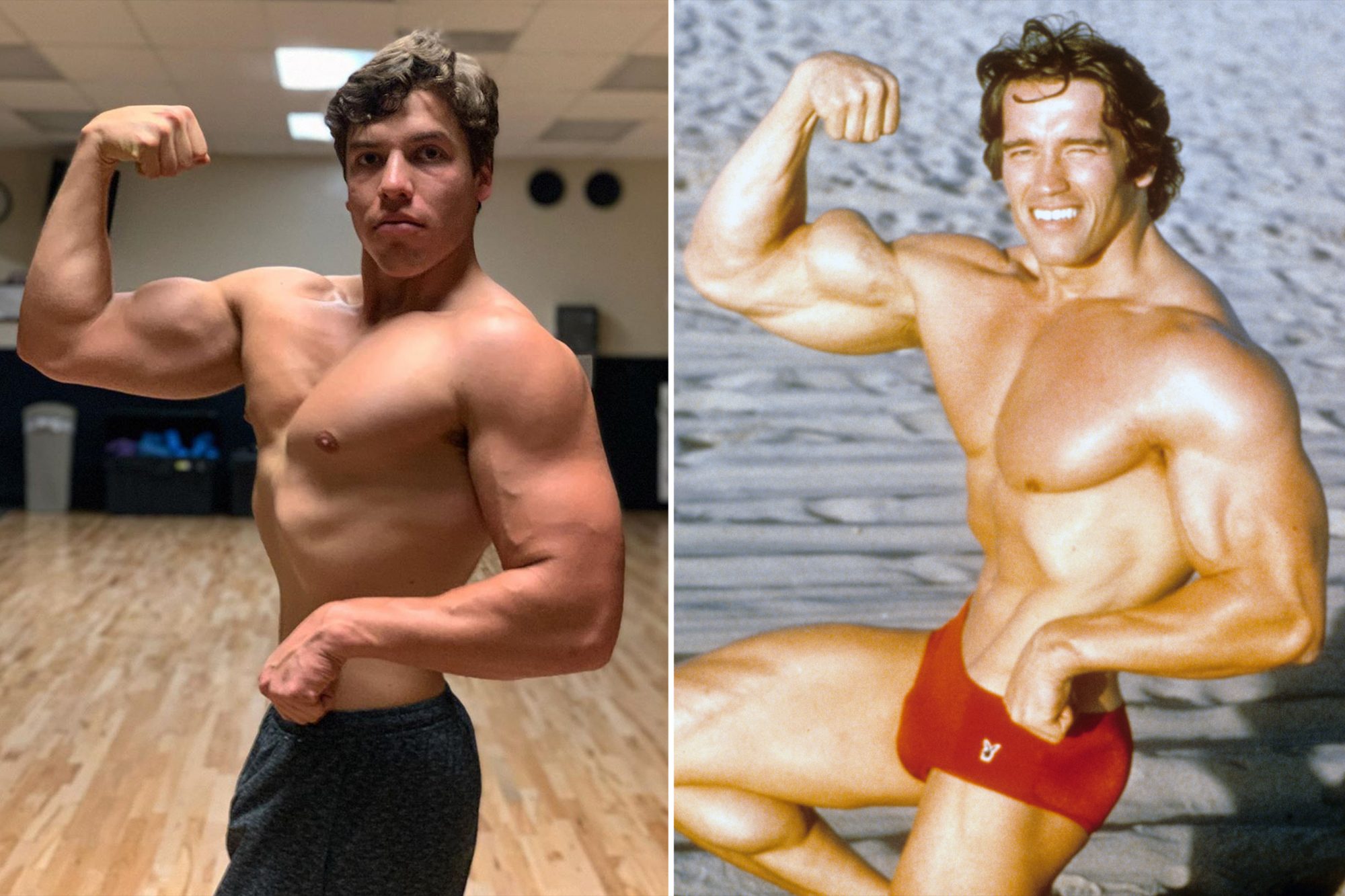 Arnold Schwarzenegger’s Son Joseph Baena Flaunts Hot Muscles