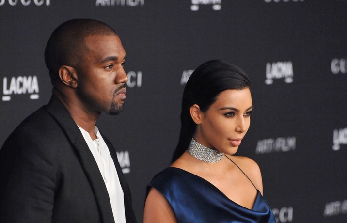 Kanye West and Kim Kardashian