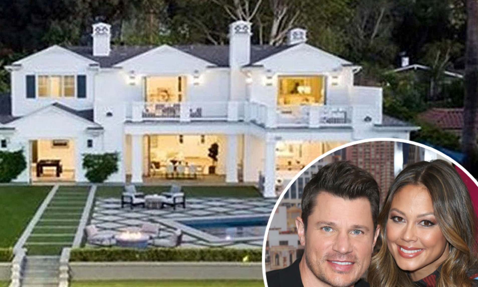 Nick Lachey Splashes the $5 Million Mansion in Los Angeles
